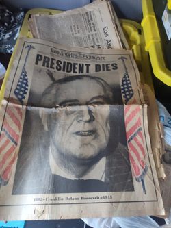 1945 Los Angeles Examiner Newspaper