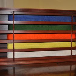 Martial Artists Belt/Rank Display Case