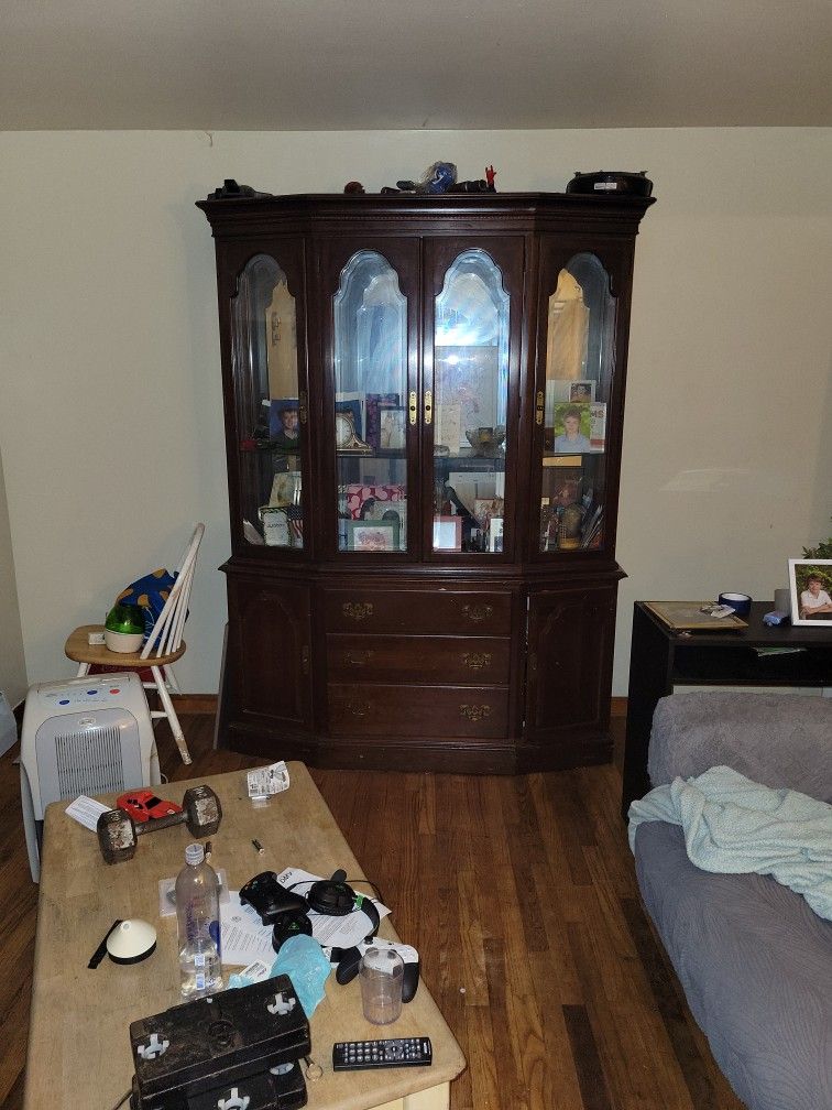 Glass Door Hutch