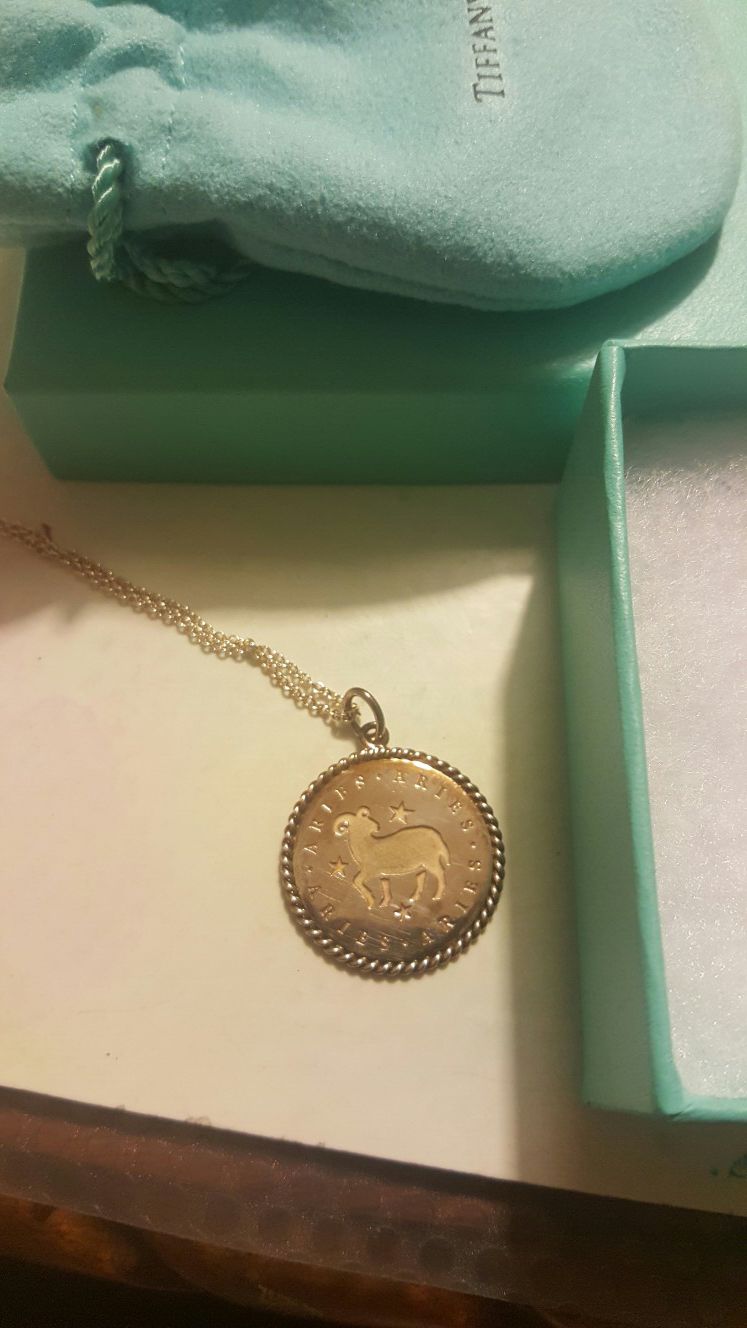 Tiffany Aries necklace Authentic