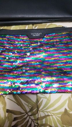 Victoria's Secret Sequined Makeup Bag. Brand New.