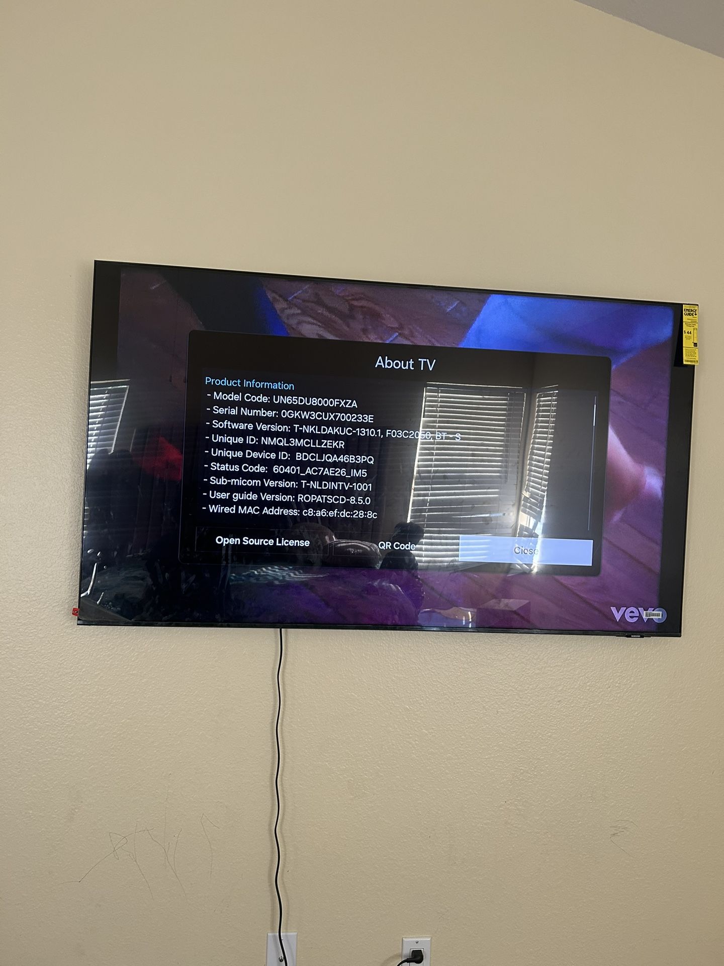 65 Inch  Samsung LED Tv 