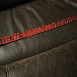 Red Off White Belt 