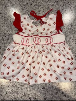 12 month baby girl baseball dress