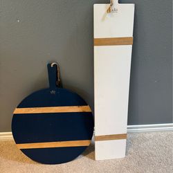 Decorative Wood Serving Boards / Wall Decor (Set of 2)