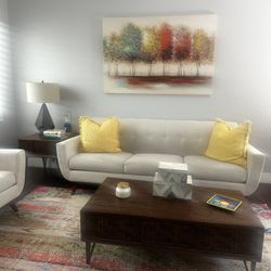 Rustic Coffee Table + Matching End Table Set
