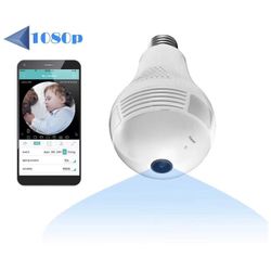 Full HD 1080P Home WiFi Camera, 360 Degree Panoramic Wireless Security IP Camera for Home Baby Pet Monitor Remote Viewing Camera Night Vision Motion D