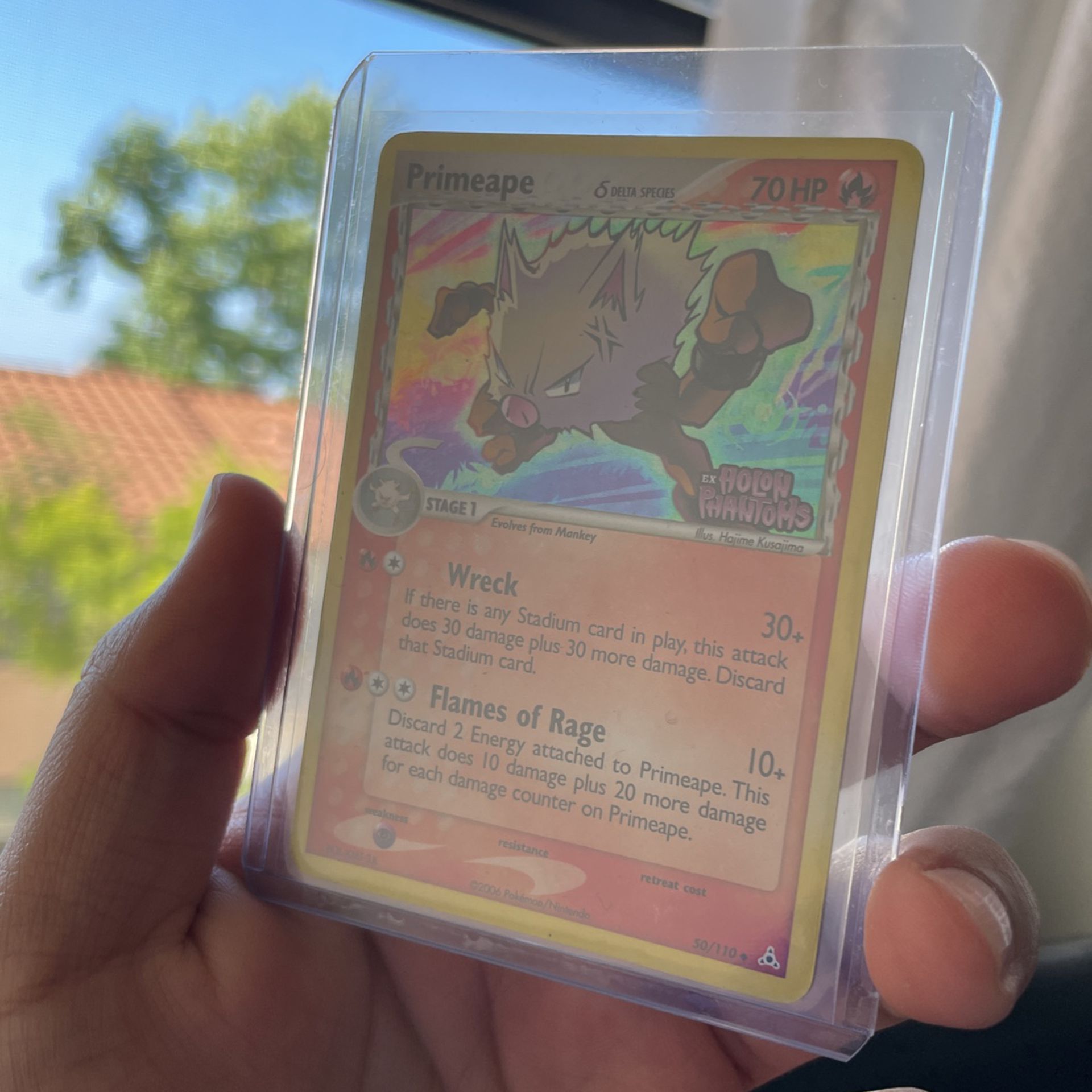 Primeape (Delta Species) - 50/110 -Holo Pokemon Card