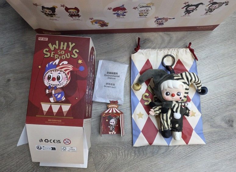 Silver Mist Clown Hacipupu Why So Serious Plush Vinyl Pop Mart