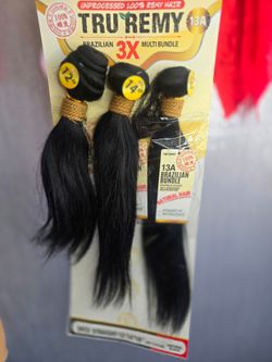 Human hair bundles  12"14"16"  weft  brazilian extensions