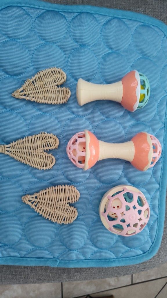 Interactive Cat And Bunny Toy Set - Orange and Blue