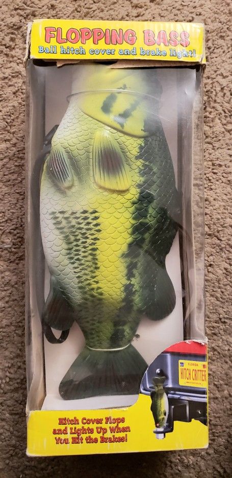 Hitch Critters Animated Ball Hitch Cover and Brake Light - Flopping Bass