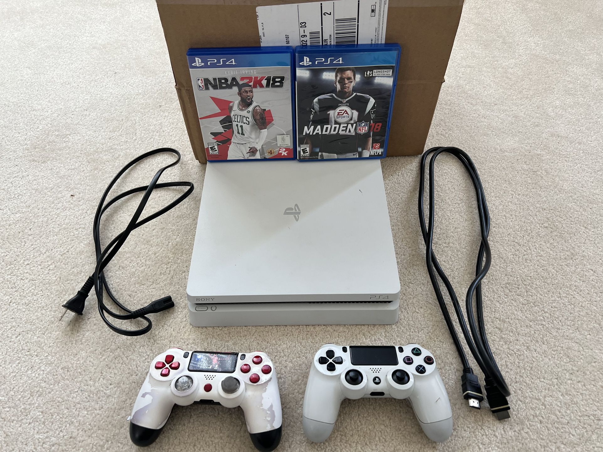 Sony PlayStation 4 PS4 Slim 1TB Glacier White Console Only Edition 2115. in Streamwood, IL - OfferUp