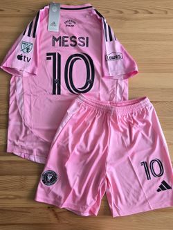 Inter Miami Messi 10 2026/27 Home Pink Kids Player Short & Jersey - 6 to 8 years