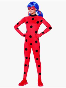 Miraculous Lady Bug Kids Jumpsuit Costume