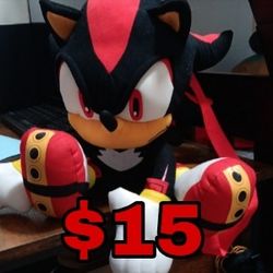 Shadow Backpack Plushie (From Sonic The Hedgehog Series)
