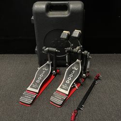 DW 5000 Series Accelerator Double Bass Drum Pedal W/ Hard Case 