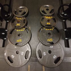 Spare Pairs Of 45lb And 25lb Olympic Weight Plates--