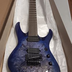 Jackson Pro Series Chris Broderick Signature FR7 Soloist Electric Guitar - Transparent Blue