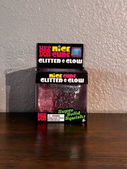 Authentic Purple Needoh Nice Cube Glitter & Glow