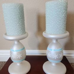 Easter Egg Glass Candle Holders 