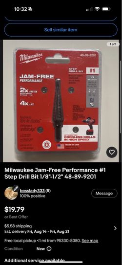 Milwaukee Step Drill Bit #1 48-89-9201