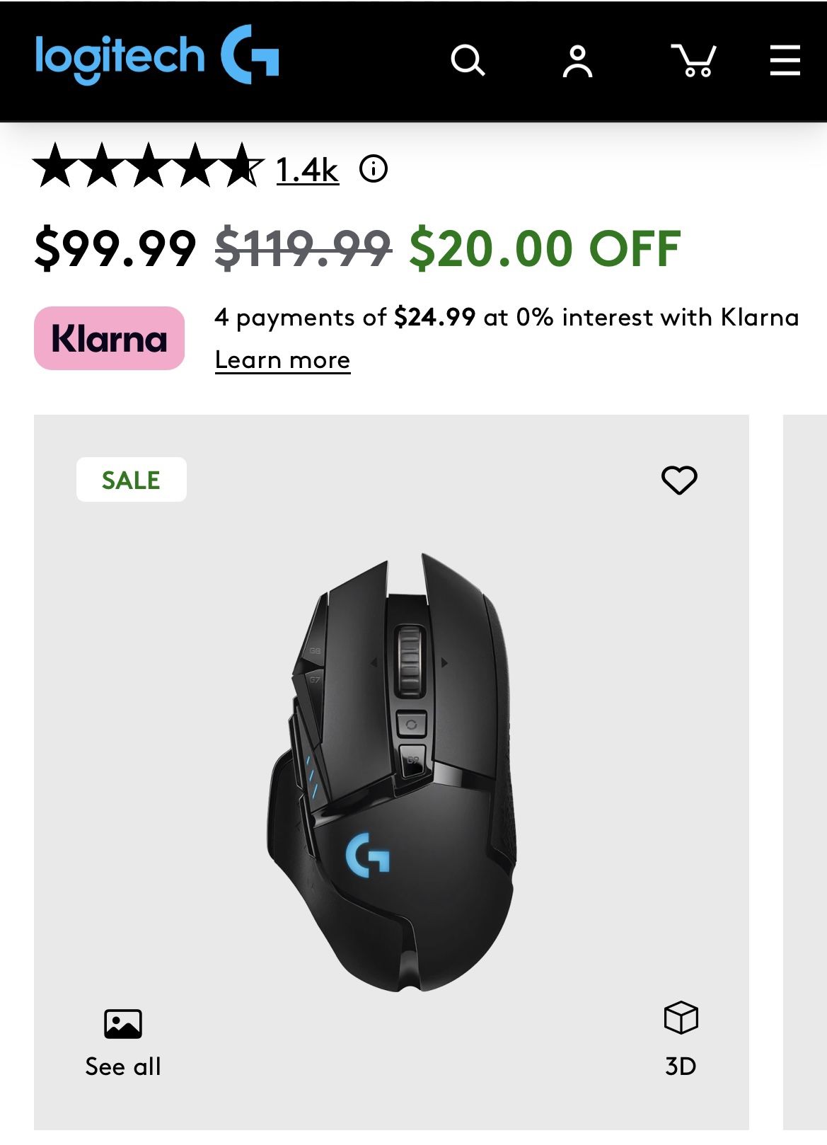 Logitech G502 LIGHTSPEED
