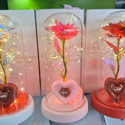 LED Rose Glass Dome Gift - Forever Rose. 