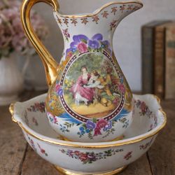 Vintage Pitcher And Basin
