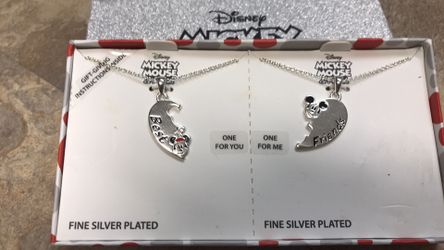 Mickey Minnie best friends necklace New