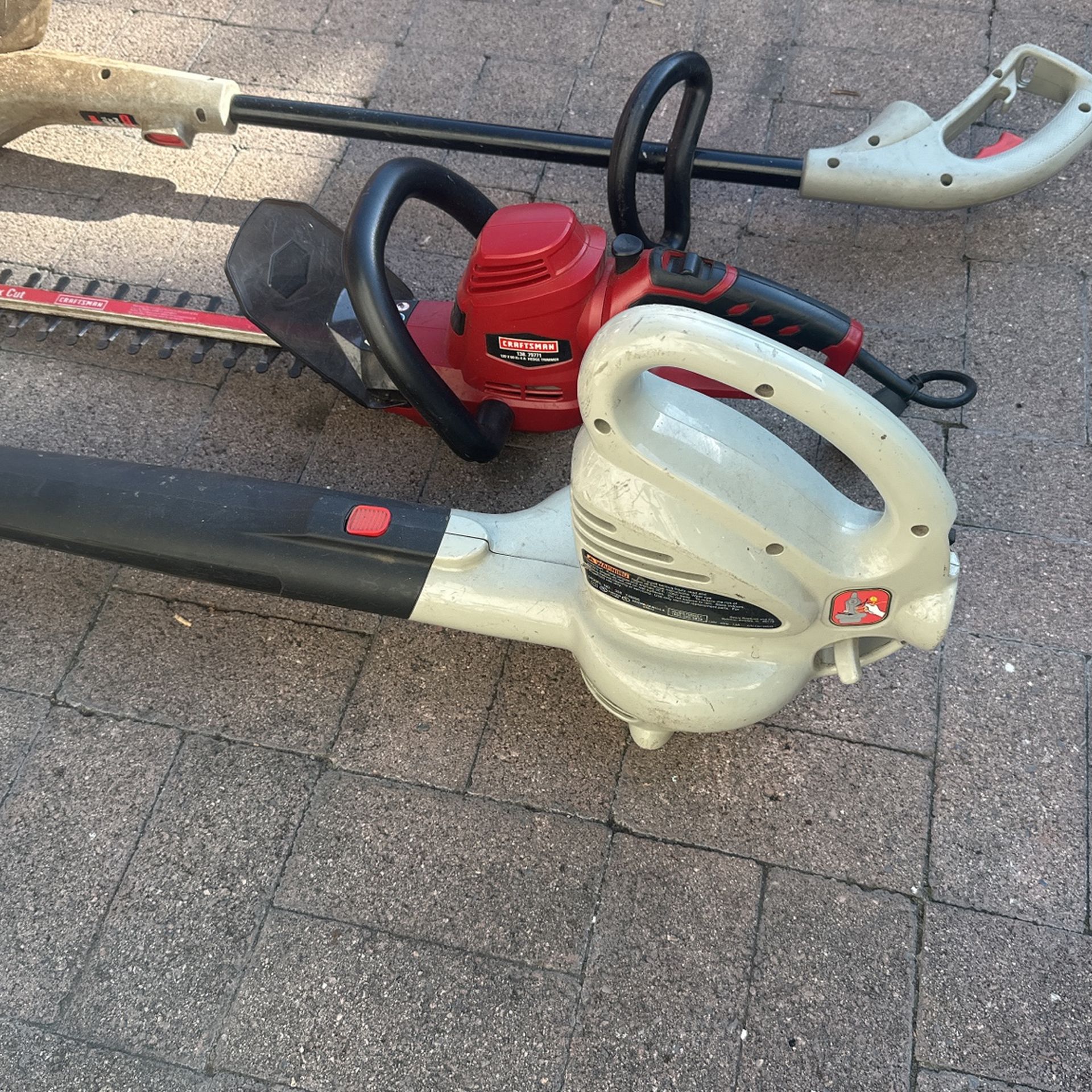 Electric Garden Tools Blower Weed Eater Hedger Craftsman Work Great for