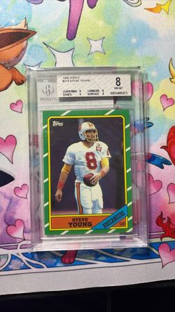1986 Topps Steve Young #374 BGS 8 NM-MT