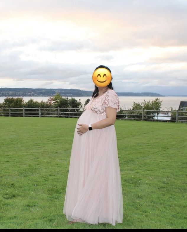Maternity Tulle Sequin Dress