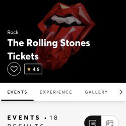 2 Rolling Stones Concert Tickets