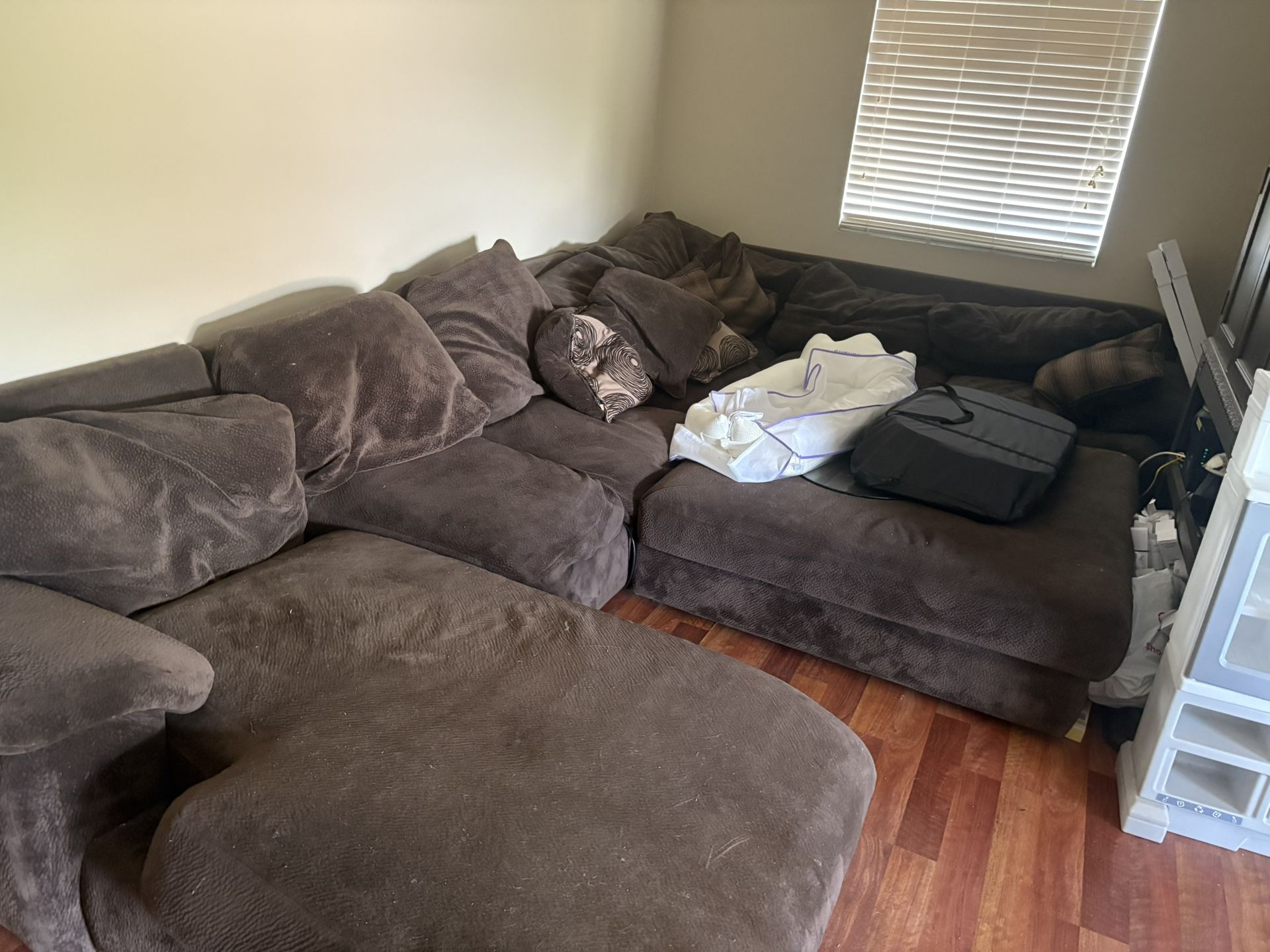 Oversized Large Sectional Sofa & ottoman