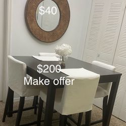 Dinning Table W/ Chairs
