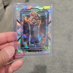 David Roddy Rookie Pink Cracked Ice Prizm Basketball Card