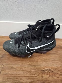 Nike Alpha Huarache NXT Black Metal Baseball Cleats DJ6517-010 Men’s Size 8 NEW