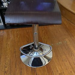 Wood Hydraulic Bar Stools (2)