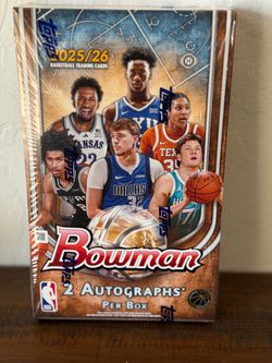 2025-2026 Bowman Basketball-  Hobby Box 2 AUTO