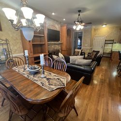 Real Kitchen Table & 6 Chairs