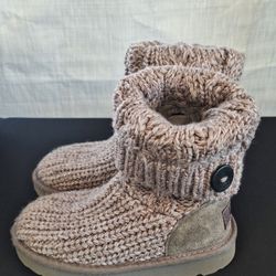 Girls Classic Cardi Cabled Knit Boots Size 8 1143702T