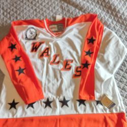 Wales All Star Jersey Mens XL White NHL Hockey Vintage CCM