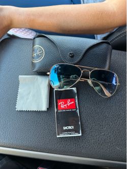Rayban Aviator blue lens