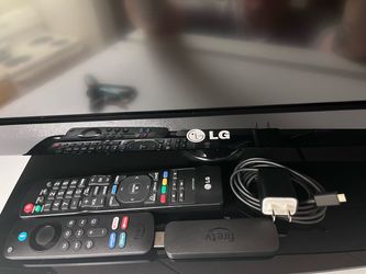 LG 42” 1080P LCD TV With Streaming Device & Remotes