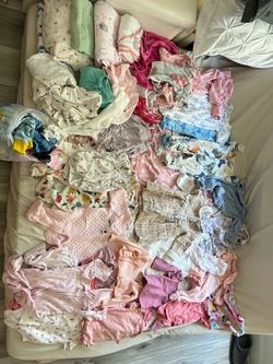 100+ Pieces Baby Girls Clothes and Accessories