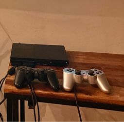 Ps2 Slim with controllers and cords