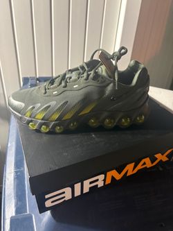 Size 8.5 Nike Air Max Sneakers Olive Green Yellow