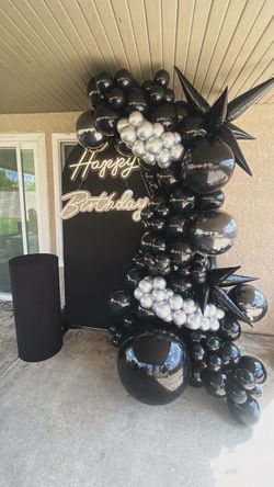 Black balloons