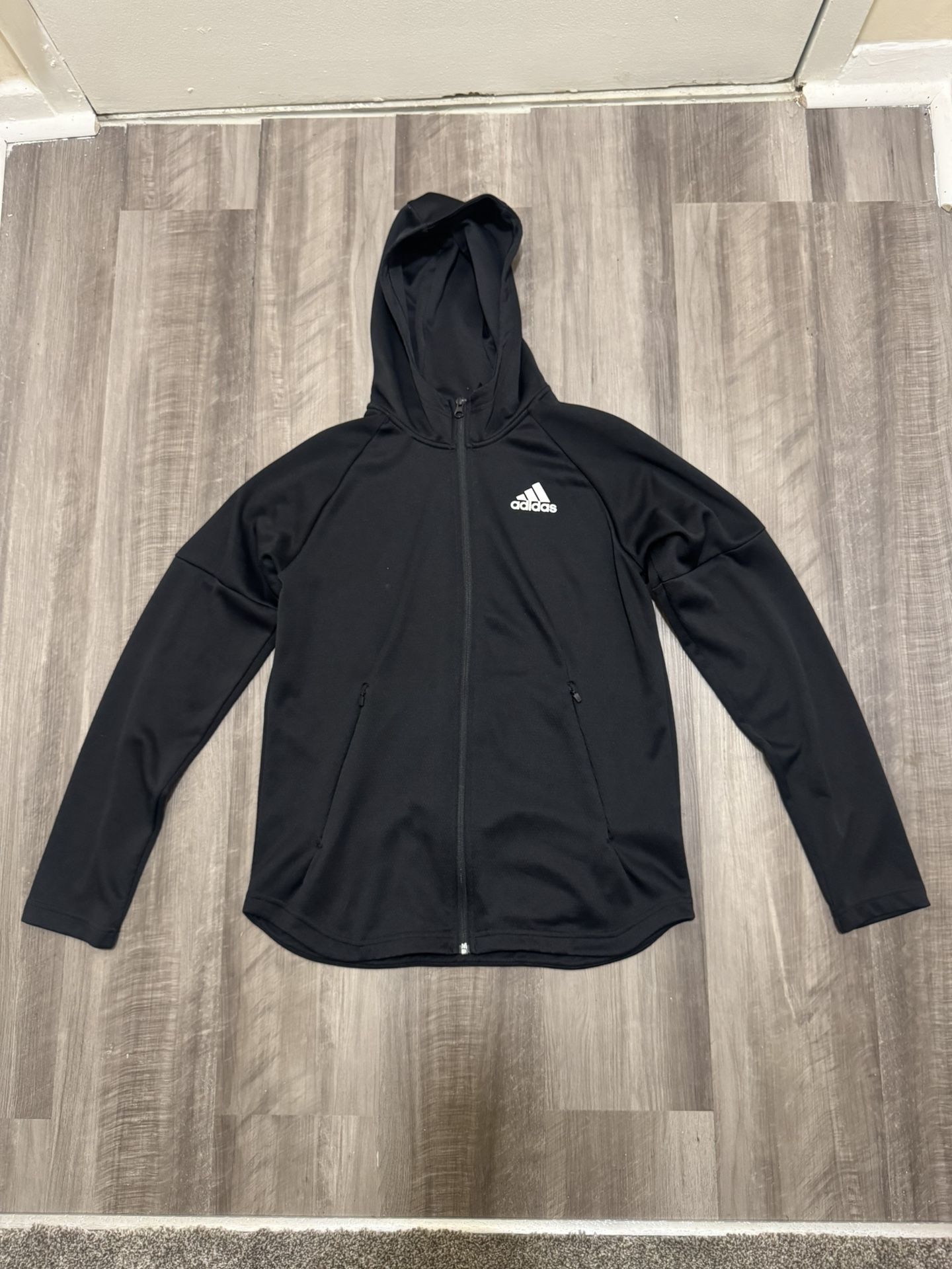 Men’s Adidas Black Climawarm Zip Up Hoodie